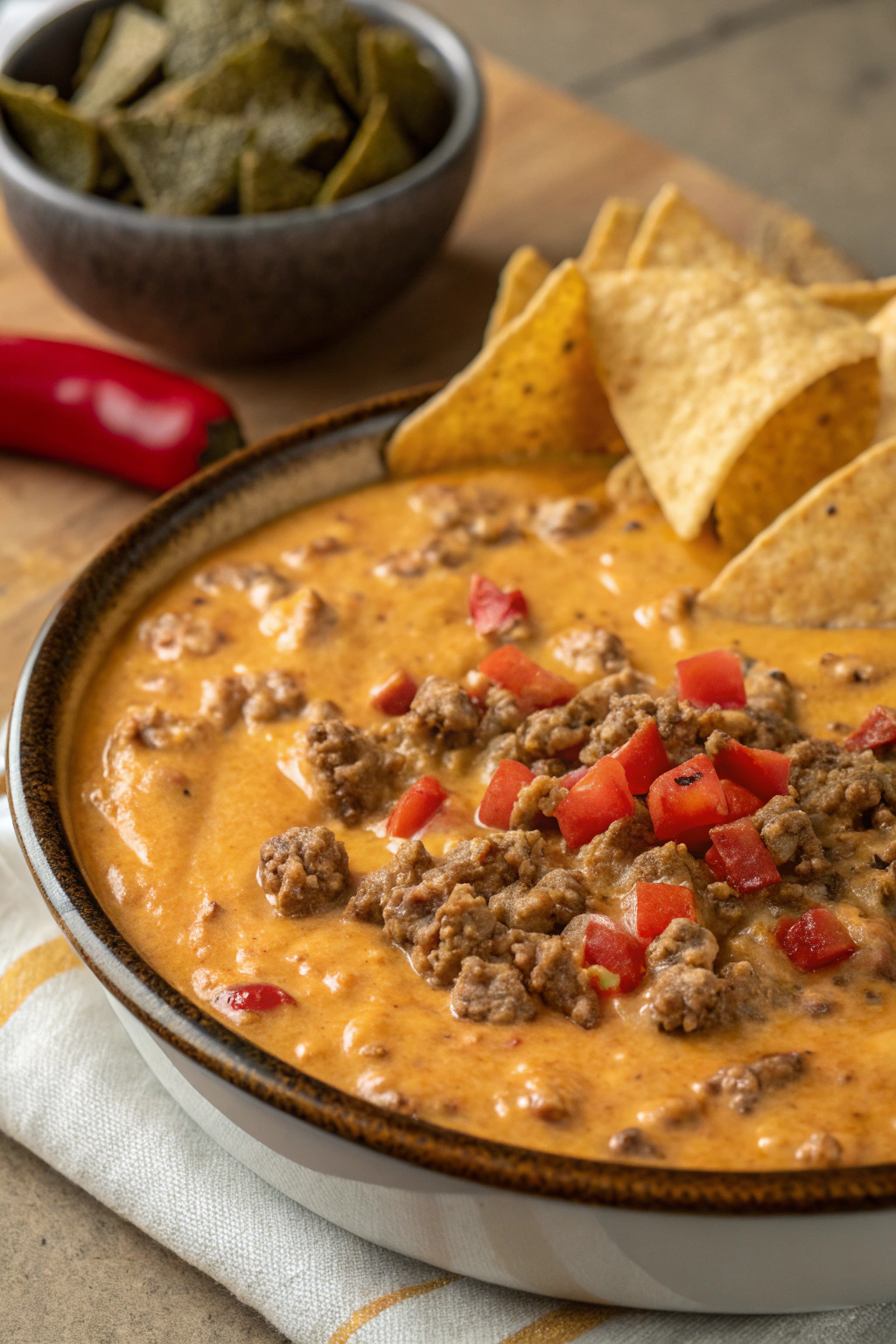 Cheesy Ground Beef Dip Party Recipe