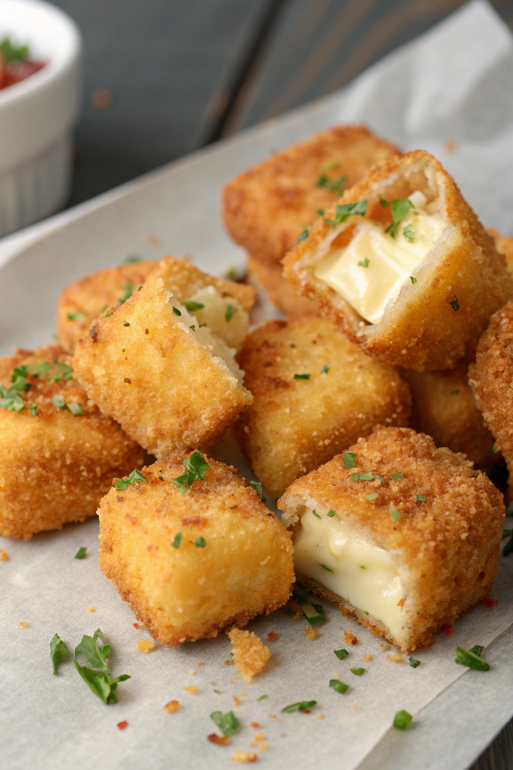 Crispy Fried Mozzarella Cheese Bites Recipe