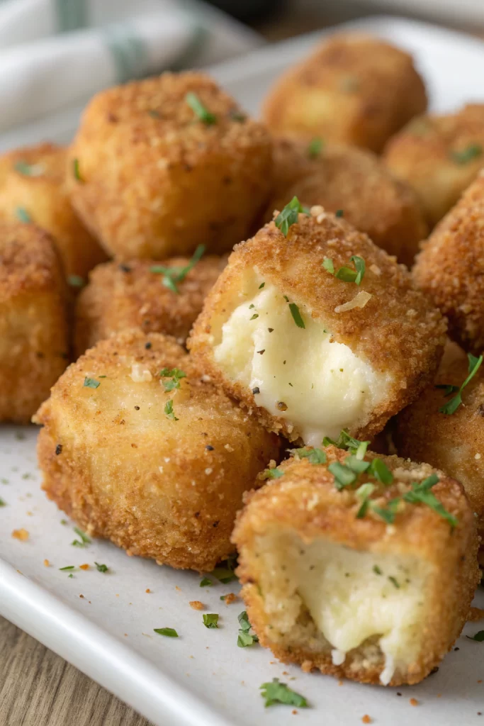 Easy Cheesy Parmesan Mozzarella Bites Recipe