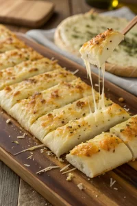 Easy Homemade Cheesy Breadsticks Recipe