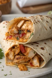 Ooey-Gooey Cheesy Garlic Chicken Wraps Recipe