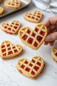 Raspberry Chia Jam Heart-Shaped Linzer Cookies Recipe